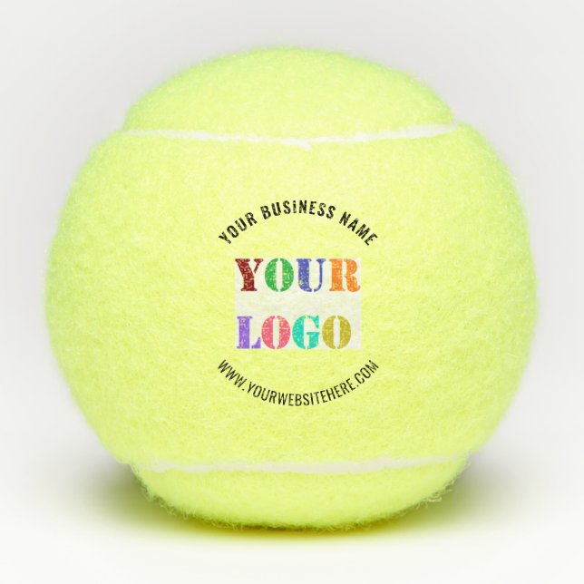 Pelotas de Tenis Promocionales con Texto de Logoti (Anverso)