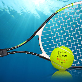 Pelotas De Tenis Propuesta de Matrimonio Personalizada ¿Te Casarás 