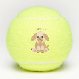 Pelotas De Tenis Puppy Dog Cute Personalizado Pastel Neutral Person
