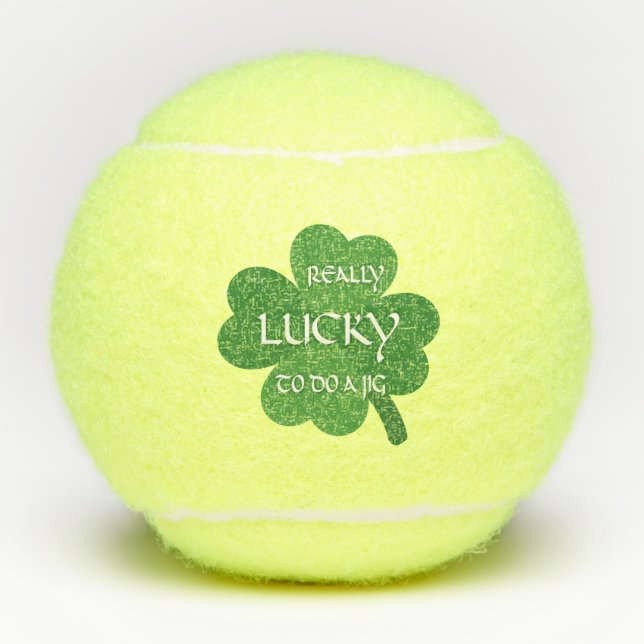 Pelotas De Tenis Realmente afortunado de hacer una broma (Anverso)