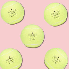 Pelotas De Tenis Recuerdo de Boda de Novios Perfecta Pareja Regalo 