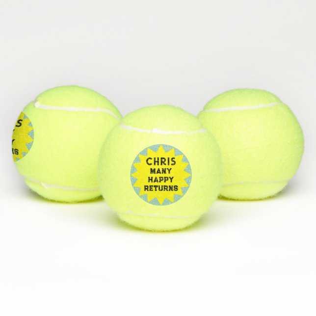 Pelotas De Tenis Regalo de cumpleaños creativo (Múltiples)