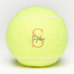 Pelotas De Tenis Regalo personalizado con nombre de letra elegante