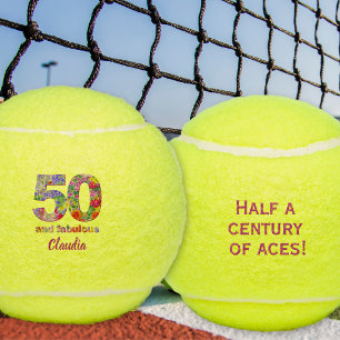 Pelotas De Tenis Regalos de tenis personalizados Cumpleaños 50 50 y