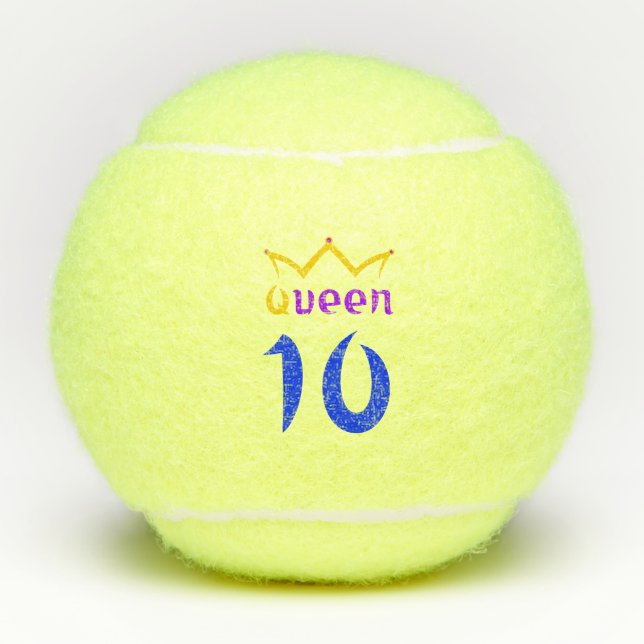 Pelotas De Tenis Reina 10 (Anverso)