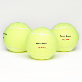 Pelotas De Tenis Reina de tenis personalizada