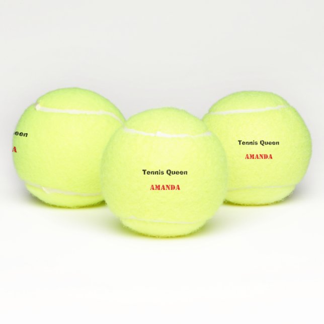 Pelotas De Tenis Reina de tenis personalizada (Múltiples)
