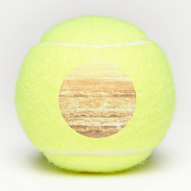 Pelotas De Tenis Resumen de agua de Ocean Waves Beach Único Guay (Anverso)