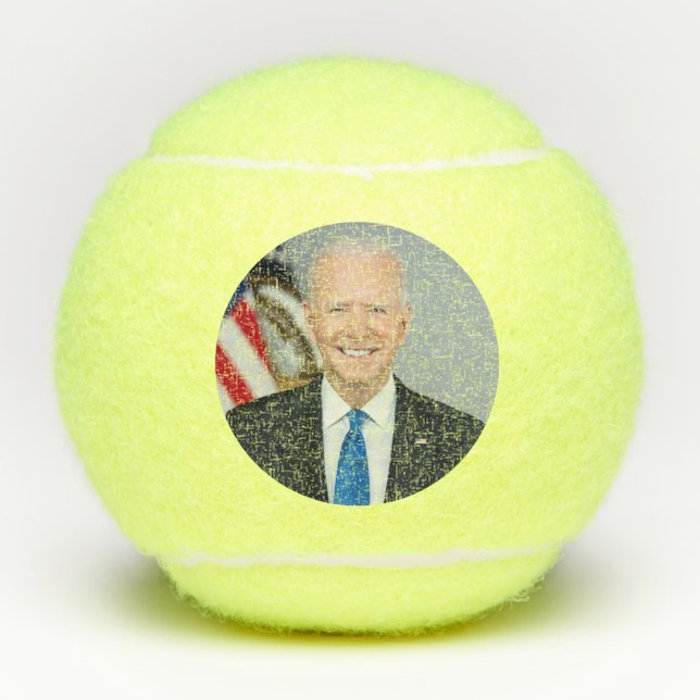 Pelotas De Tenis Retrato de la Casa Blanca del presidente Joe Biden (Anverso)