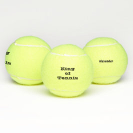 Pelotas De Tenis Rey de tenis personalizado y moderno