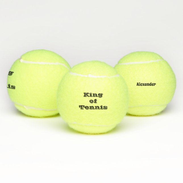 Pelotas De Tenis Rey de tenis personalizado y moderno (Múltiples)