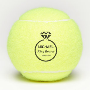 Pelotas De Tenis Ring Bearer Gracias Por Favor