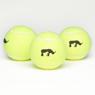 Pelotas De Tenis Rinoceronte blanco y negro