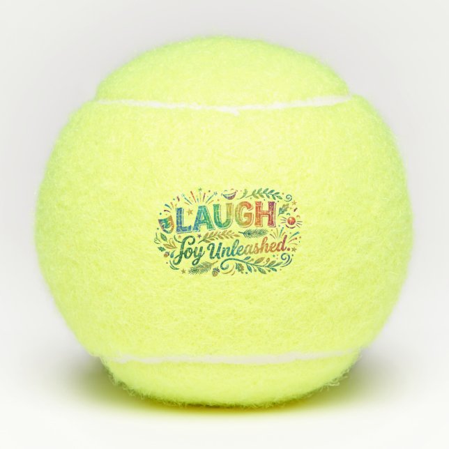 Pelotas De Tenis Risa Alegría Desatada (Anverso)