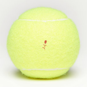 Pelotas De Tenis Rosa Madder, Lava Red, diseño floral