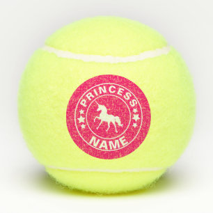 Pelotas de tenis rosadas de la princesa conocida