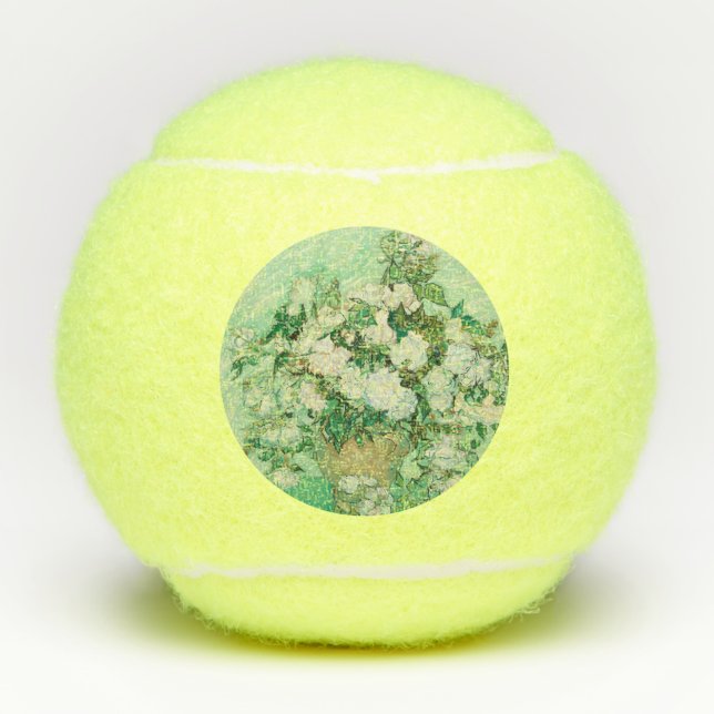 Pelotas De Tenis Rosas - Flores Bouquet (Anverso)