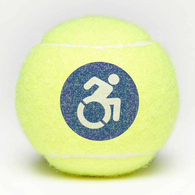 Pelotas De Tenis Rótulo discapacitado moderno (Anverso)