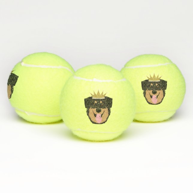 Pelotas De Tenis Royalty Rottweiler Dog (Múltiples)