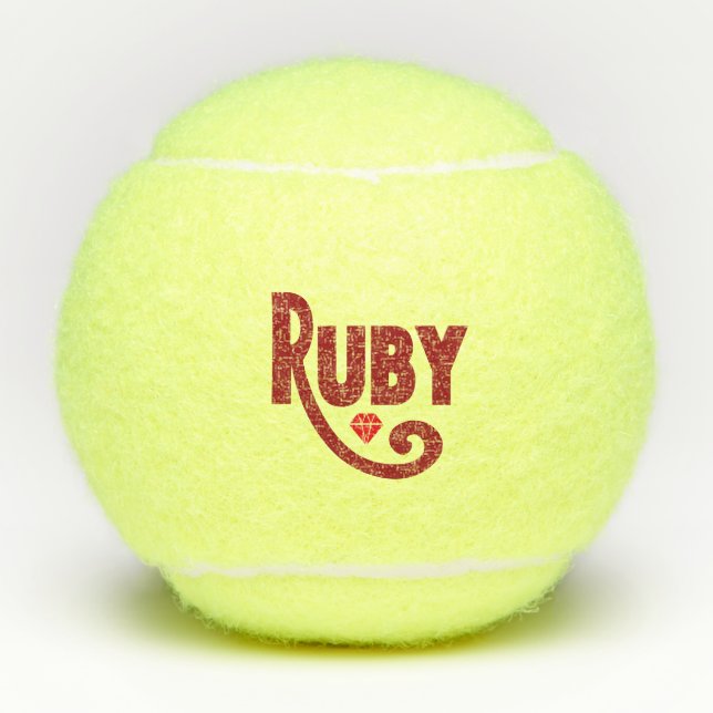 Pelotas De Tenis Ruby (Anverso)