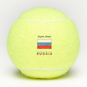 Pelotas De Tenis Rusia Bandera Rusa Negra Personalización