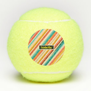 Pelotas De Tenis Salones de tenis a rayas retro personalizados Co