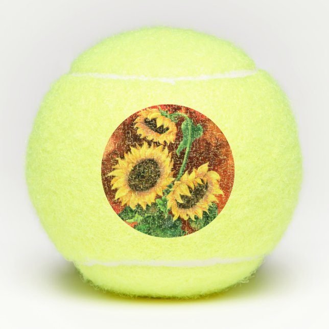 Pelotas De Tenis Salones de tenis de girasol (Anverso)