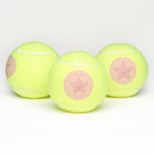 Pelotas De Tenis Salones de tenis Personalizado Estrella Rosa bonit