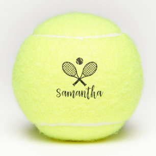 Pelotas De Tenis Script de caligrafía personalizado elegante
