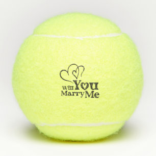Pelotas De Tenis ¿Se casará conmigo? - Divertida propuesta Boda