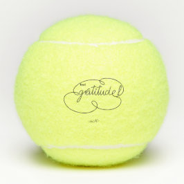 Pelotas De Tenis sentirse GRATITUD - Negrita CloudS Tennis Ball