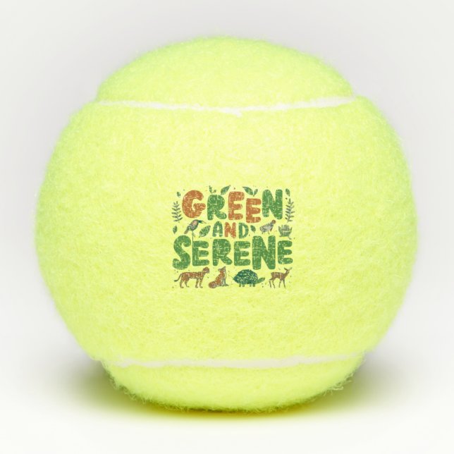 Pelotas De Tenis Sereno verde (Anverso)