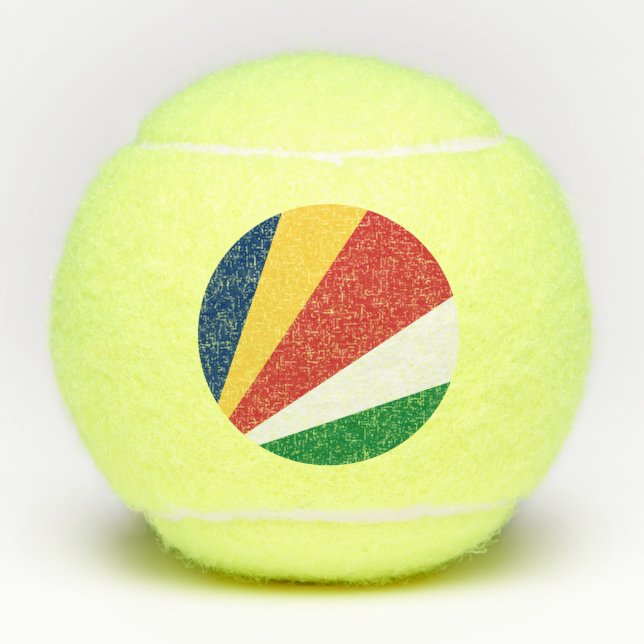 Pelotas De Tenis Seychelles Flag (Anverso)