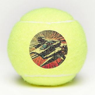Pelotas De Tenis SF Anime Starfighter - Woodcut (1)