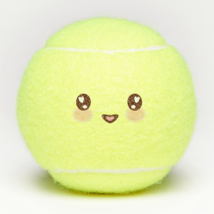 Pelotas De Tenis Shy Kawaii Emoji emocional linda