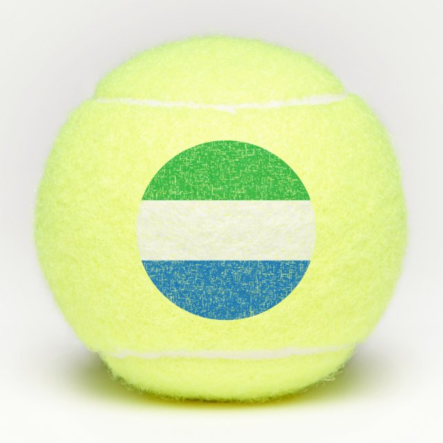 Pelotas De Tenis Sierra Leone Flag (Anverso)