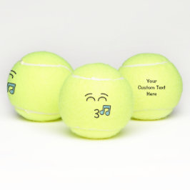 Pelotas De Tenis Silbando cara con ojos sonrientes