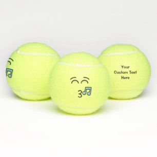 Pelotas De Tenis Silbando cara con ojos sonrientes