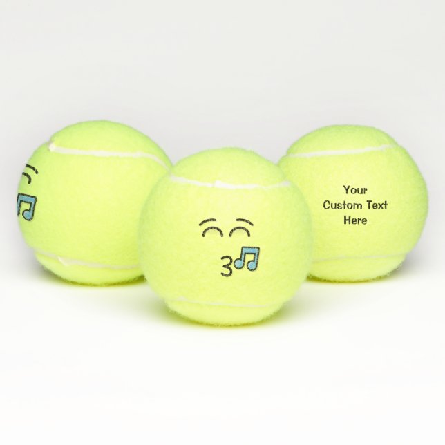 Pelotas De Tenis Silbando cara con ojos sonrientes (Múltiples)