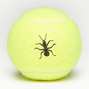 Pelotas De Tenis Silhouette de la hormiga de la gran hormiga negra