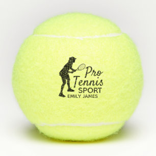 Pelotas De Tenis Silueta de tenis, deporte pro tenis, personalizado
