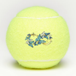 Pelotas De Tenis Símbolo infinito de mariposas Morpho azules