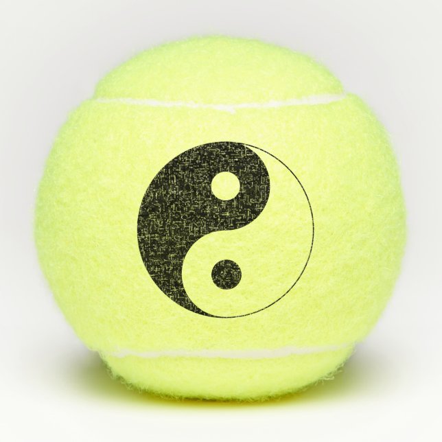 Pelotas De Tenis Símbolo Yin Yang espiritual (Anverso)