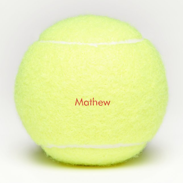 Pelotas De Tenis simple initial letter monogram add your name lett  (Anverso)