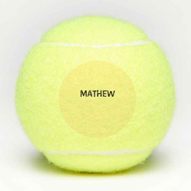 Pelotas De Tenis simple initial letter monogram add your name lett  (Anverso)