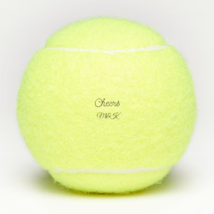 Pelotas De Tenis Simple minimal add name cheers couple name custom