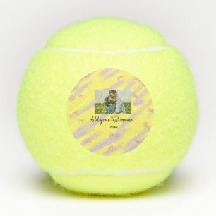 Pelotas De Tenis simple minimal customized name monogram text throw
