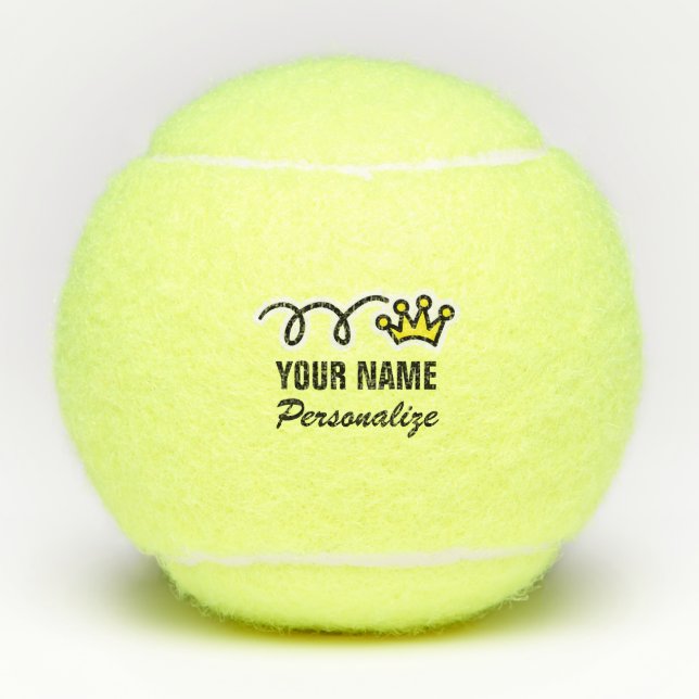 Pelotas De Tenis Sistema de encargo personalizado del nombre de la (Anverso)