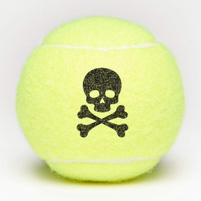Pelotas De Tenis Skulls Bones (Anverso)