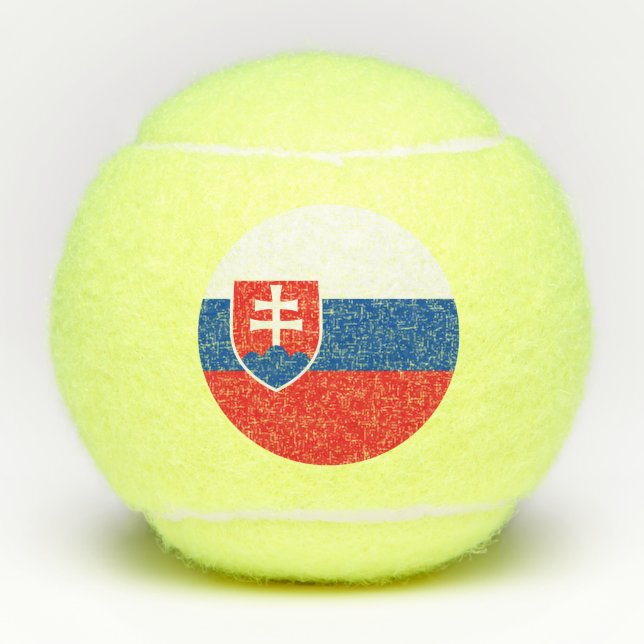 Pelotas De Tenis Slovakia Flag (Anverso)